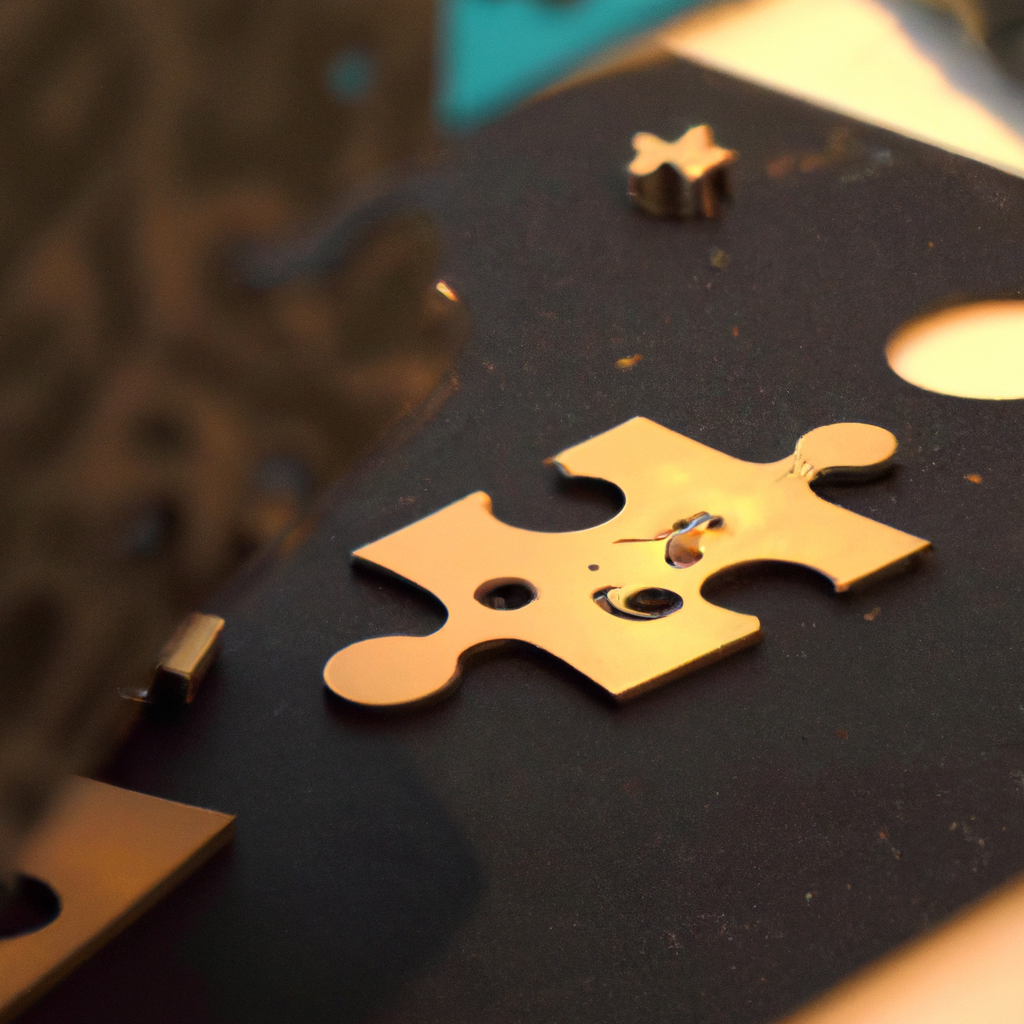 What is the process involved in creating recycled puzzle piece jewelry?