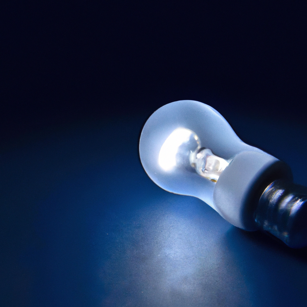 How does an LED light emit light?