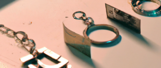 What is the process involved in creating recycled calendar jewelry?