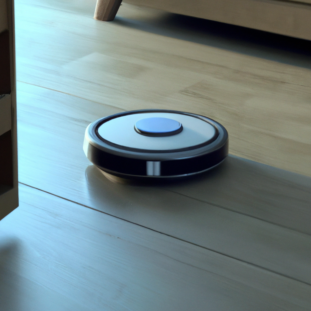 How does a robotic vacuum cleaner navigate rooms?