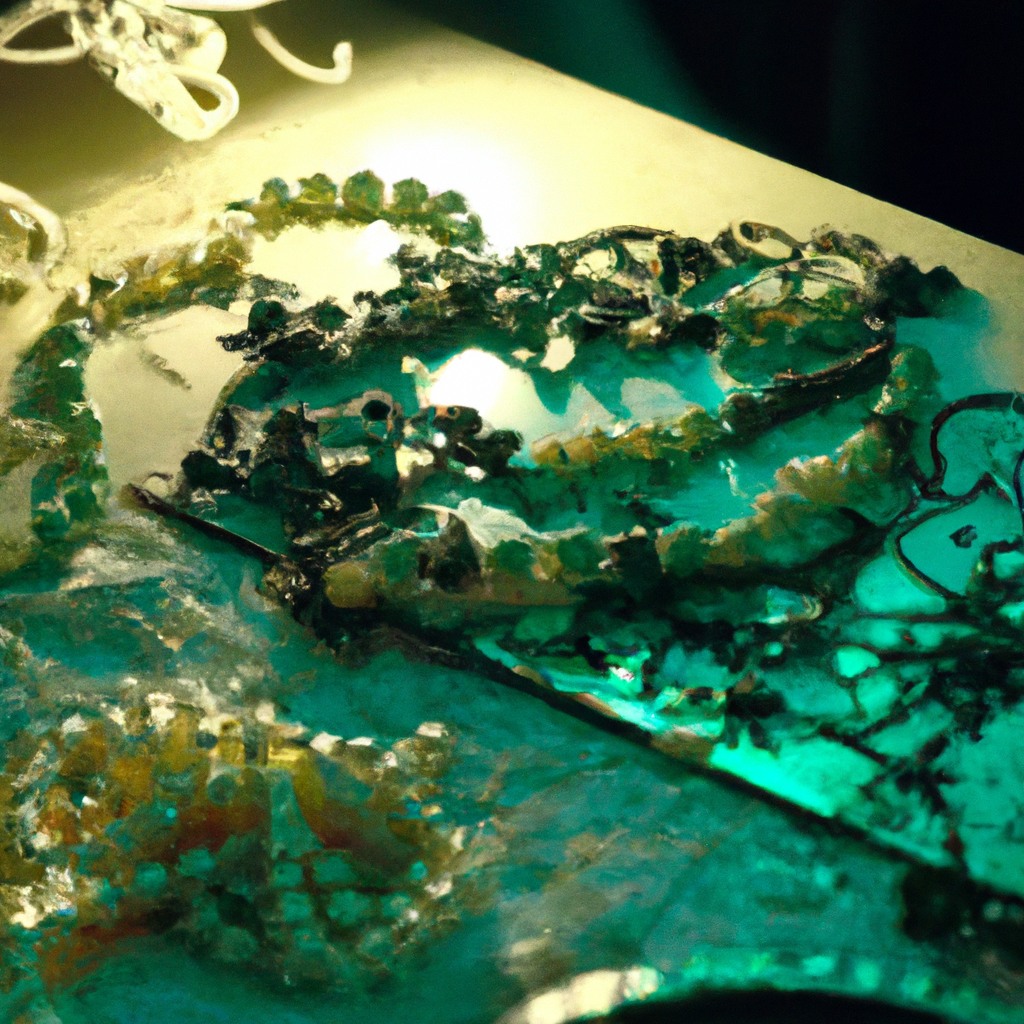 What is the process involved in creating second-hand lace jewelry?