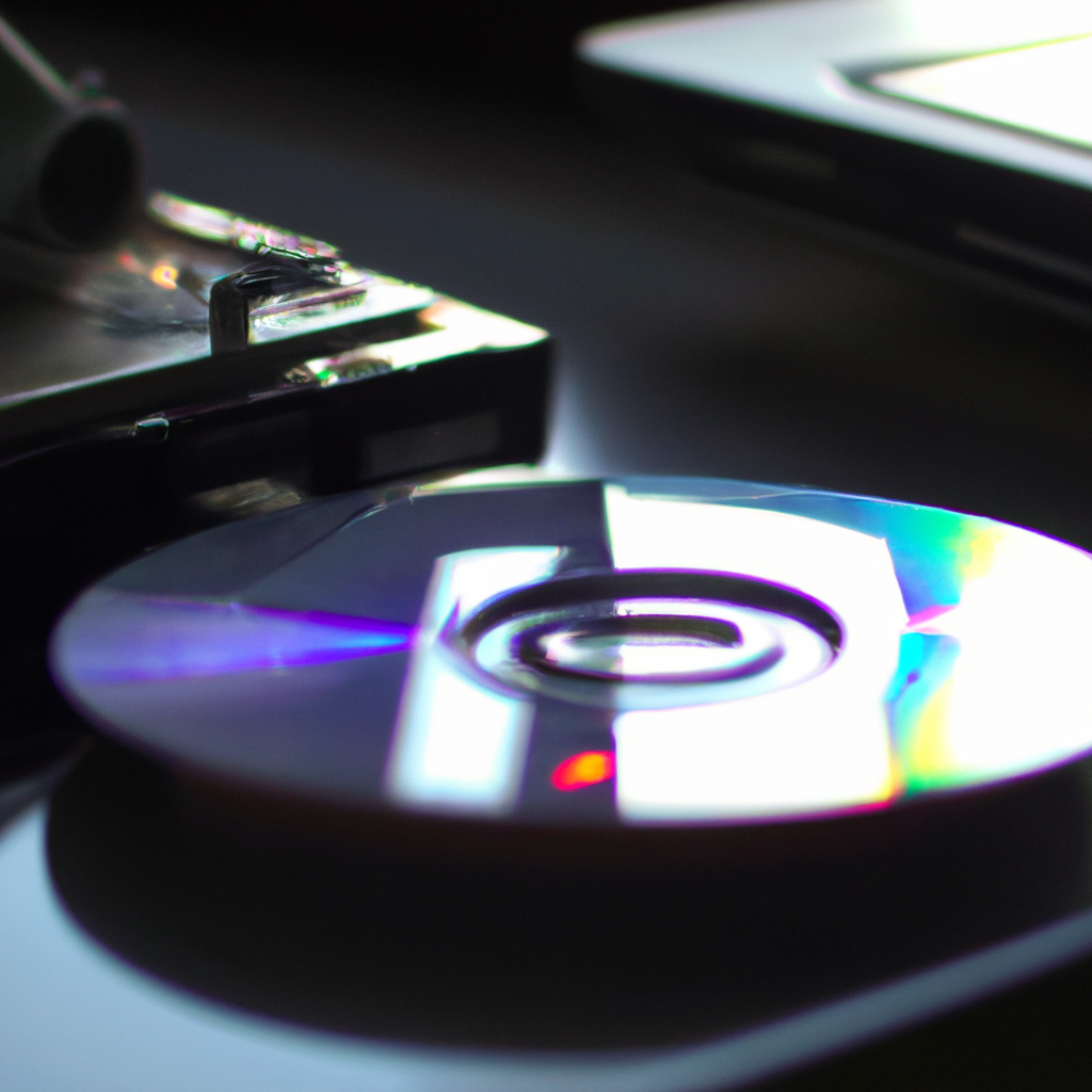 How does a compact disc player read CDs?
