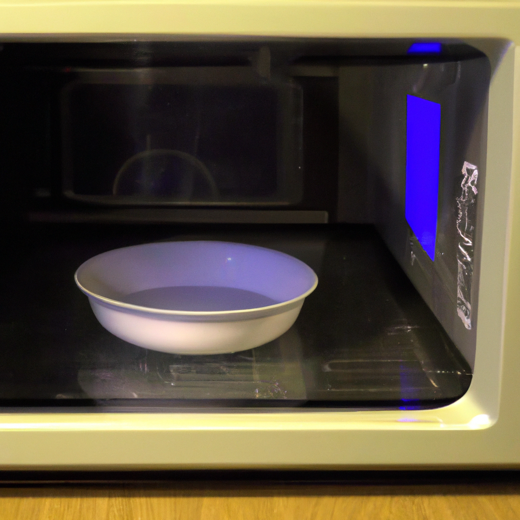 How does a microwave oven heat and cook food?