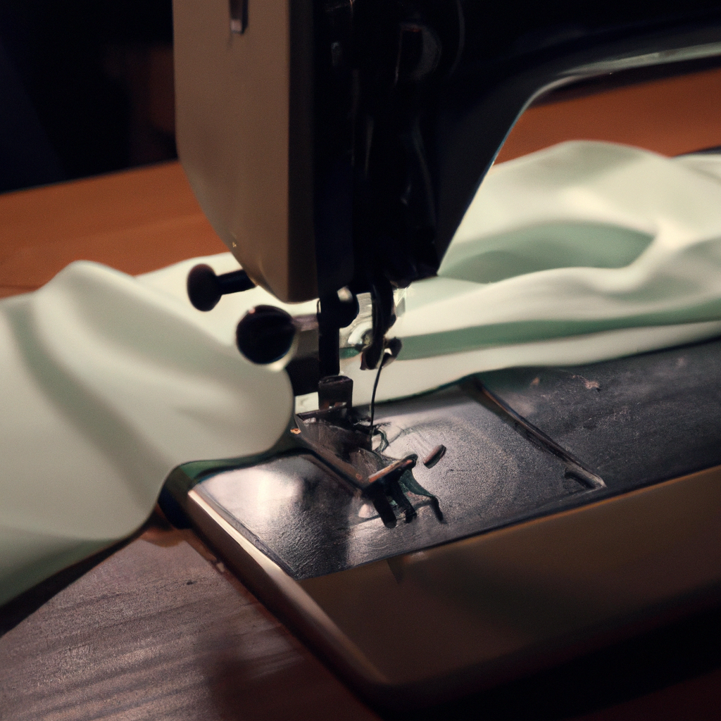 How does a sewing machine sew fabric?
