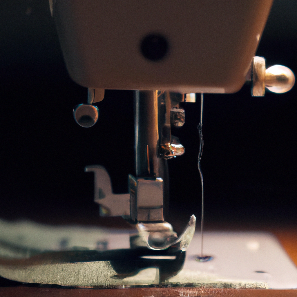 How does a sewing machine create stitches?