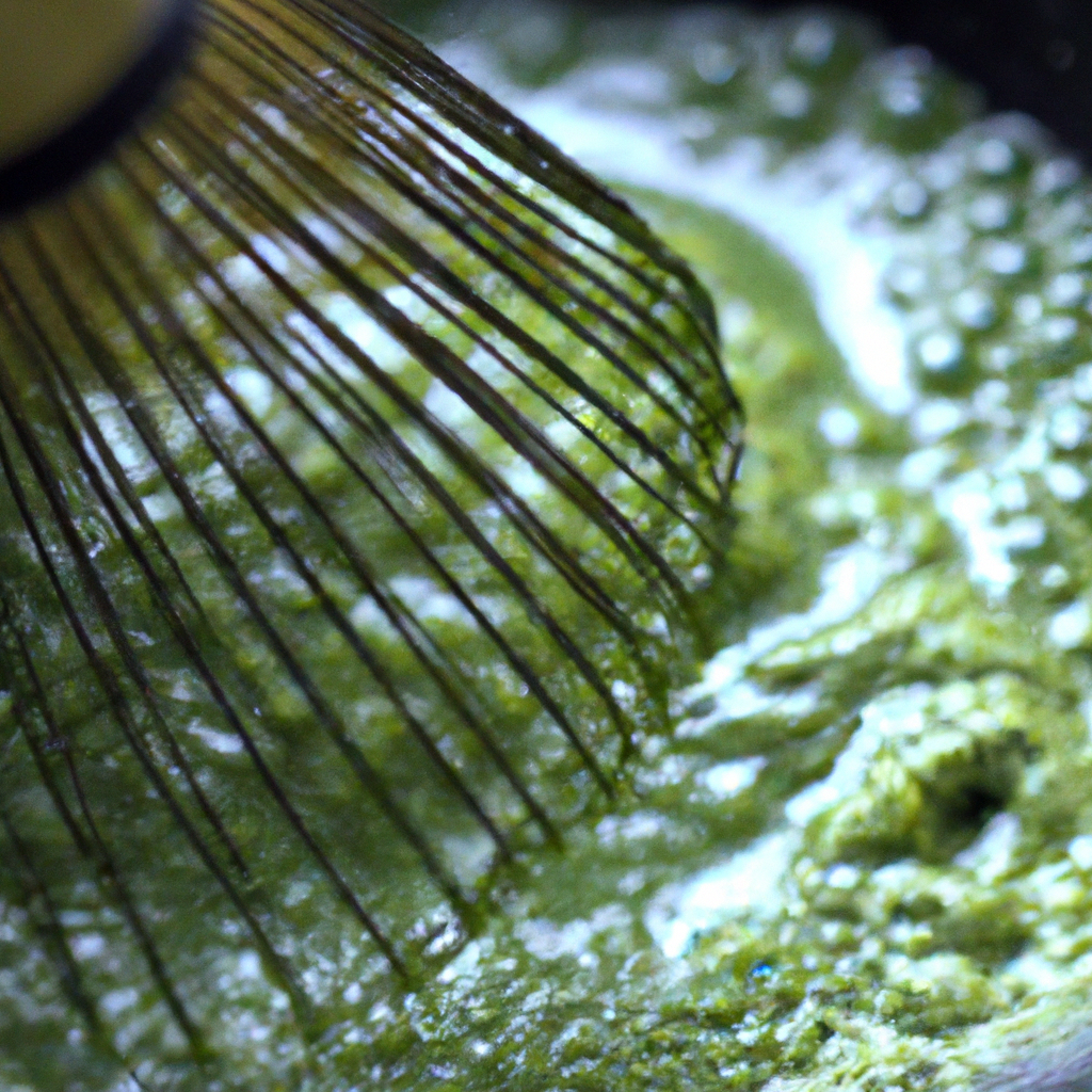 What is the process of preparing matcha tea?