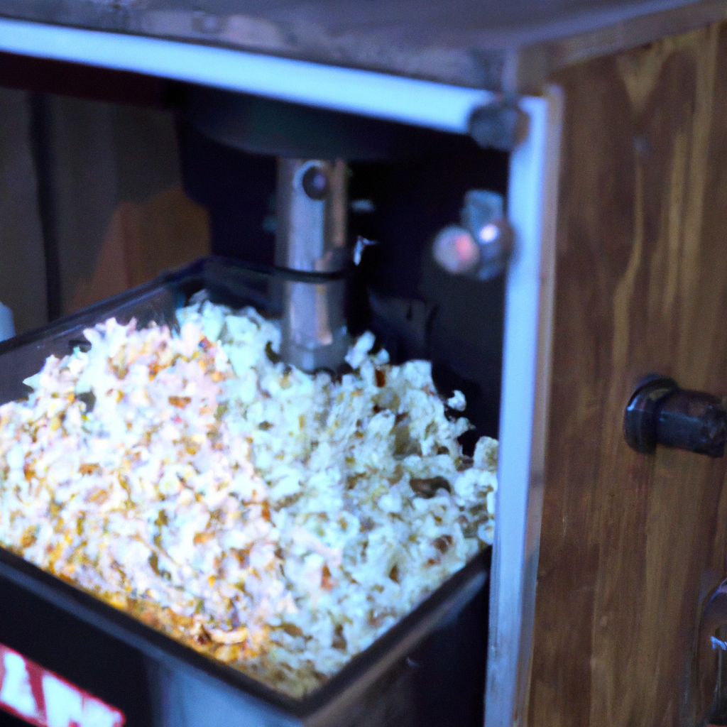 How does a popcorn machine work?