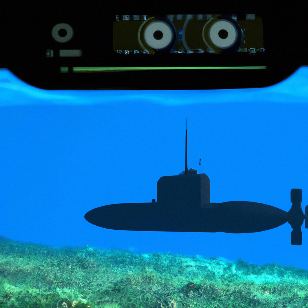 How does sonar technology work in submarines?