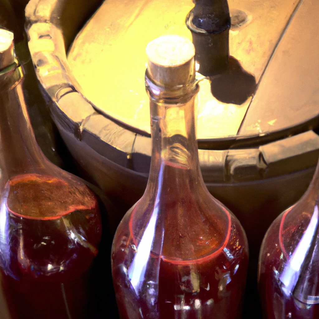 How is wine fermented and aged?