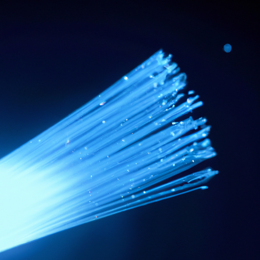 How does an optical fiber transmit light?