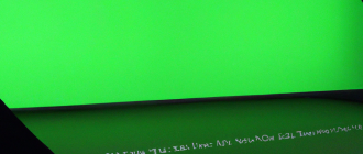 How does the green screen work in movie production?