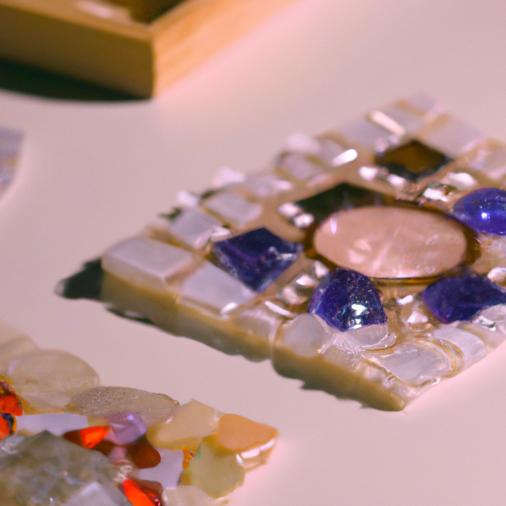 What are the techniques involved in creating mosaic tile jewelry?