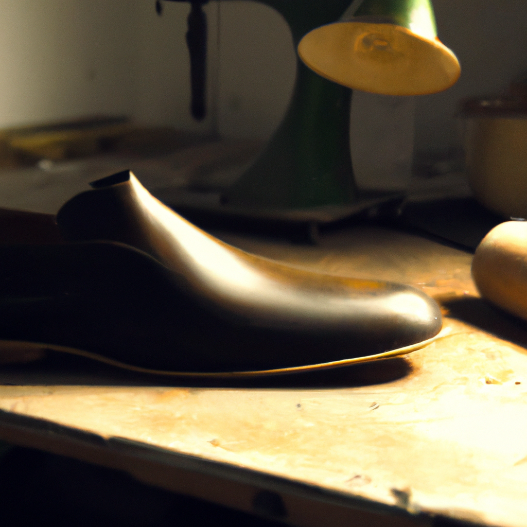 What is the process of making handcrafted leather shoes?