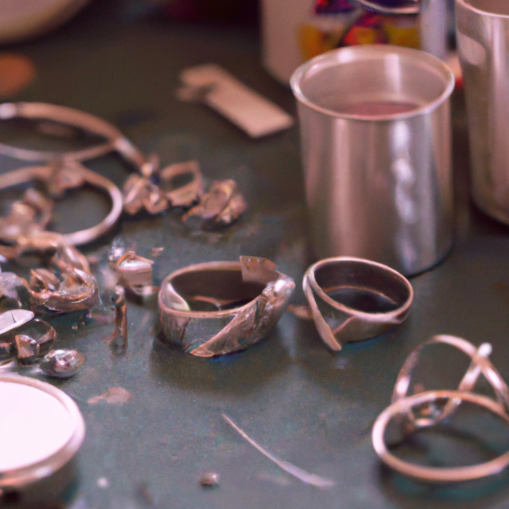 What are the techniques involved in creating recycled aluminum can jewelry?