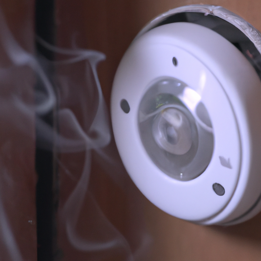 How does a smoke alarm detect smoke?