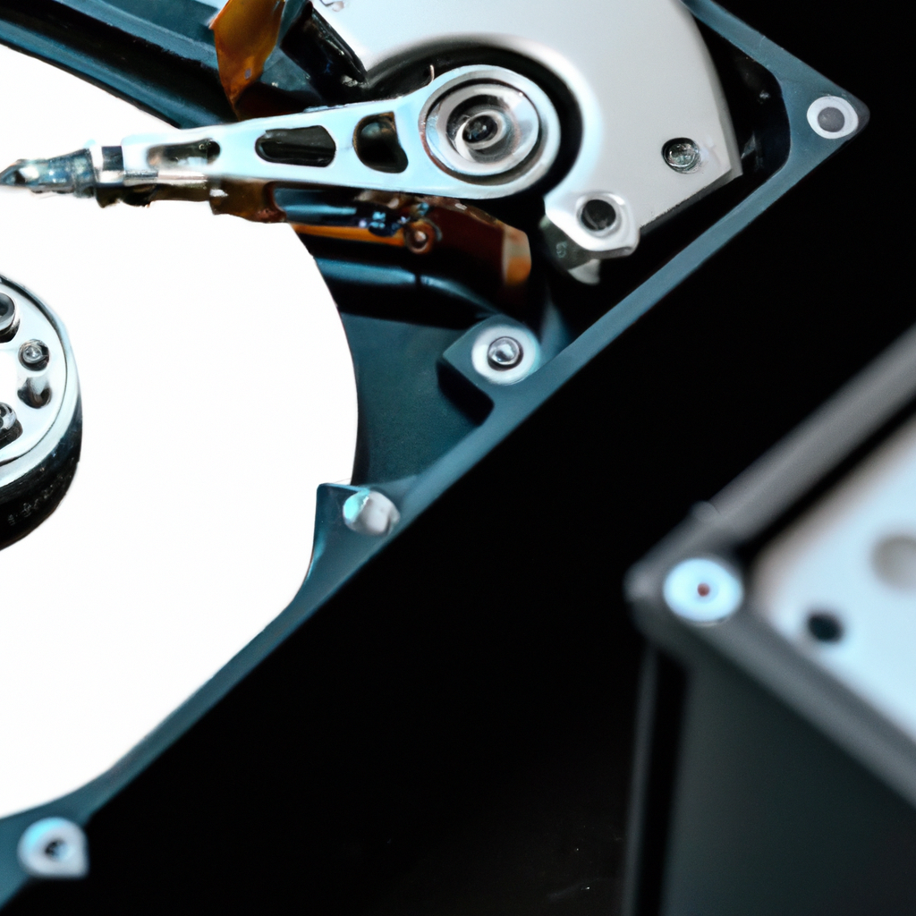 How does a computer hard drive store data?