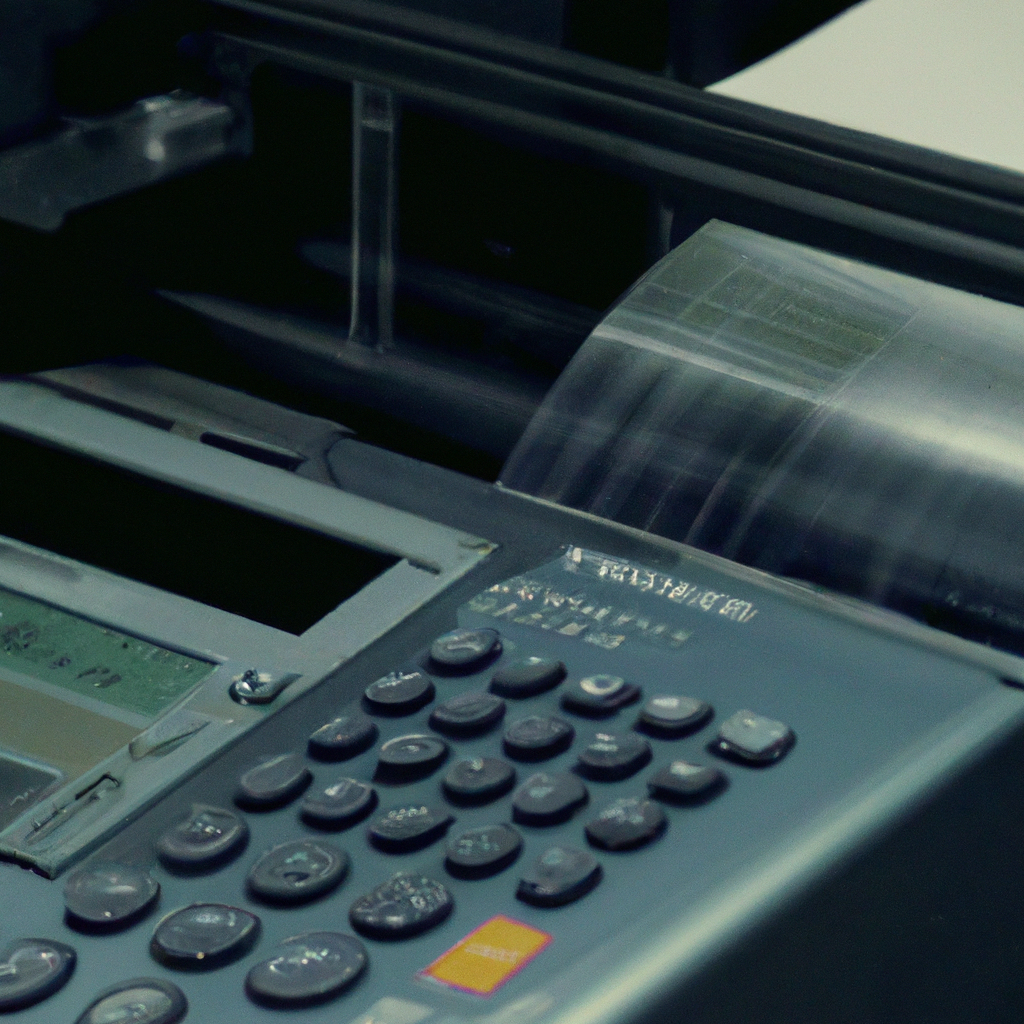 How does a fax machine transmit data?