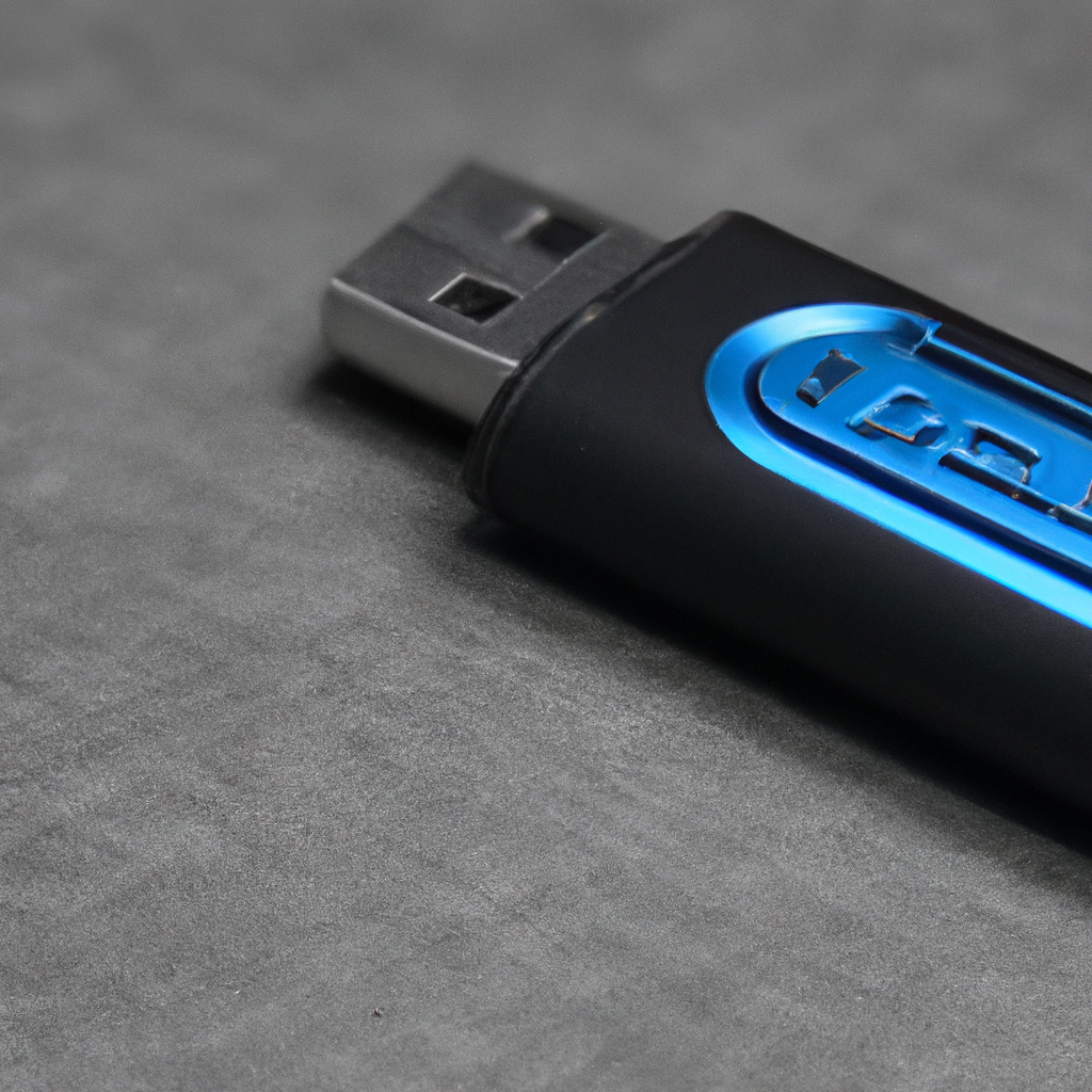 How does a USB flash drive store data?