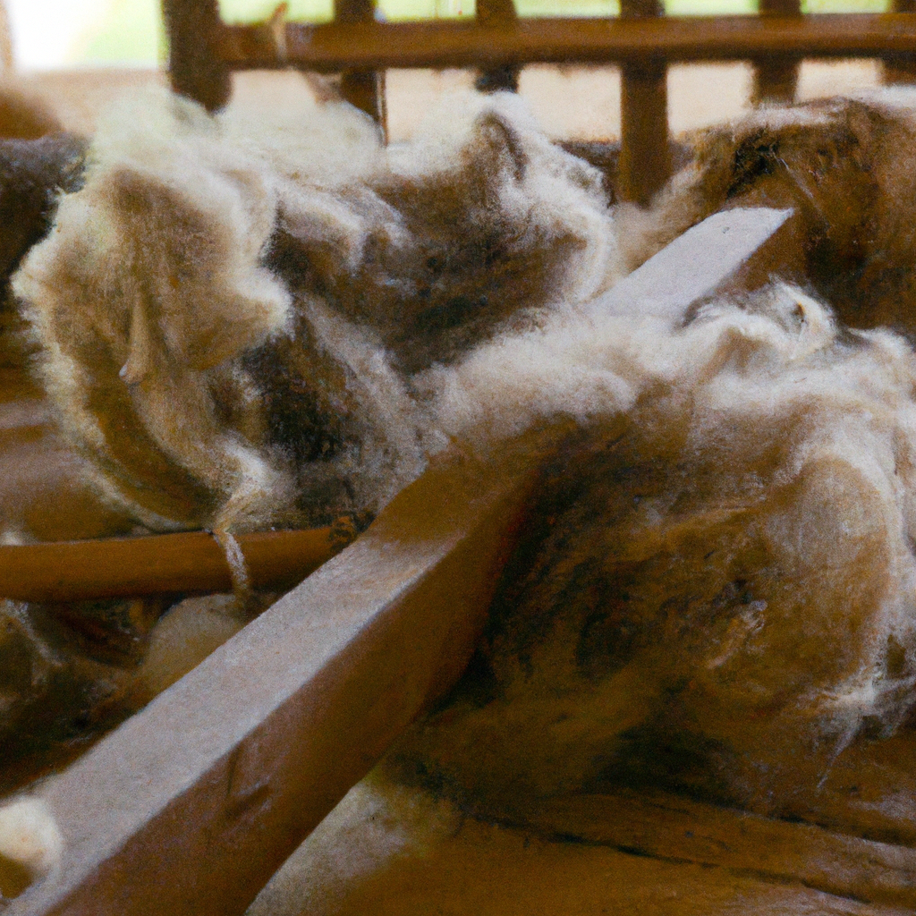 How is wool produced from sheep?