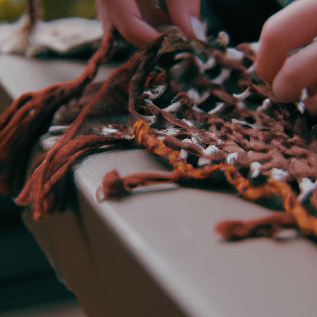 What is the process involved in creating macrame art?