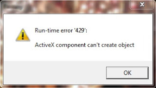 Run-Time Error '429': ActiveX component can't create object | Solved