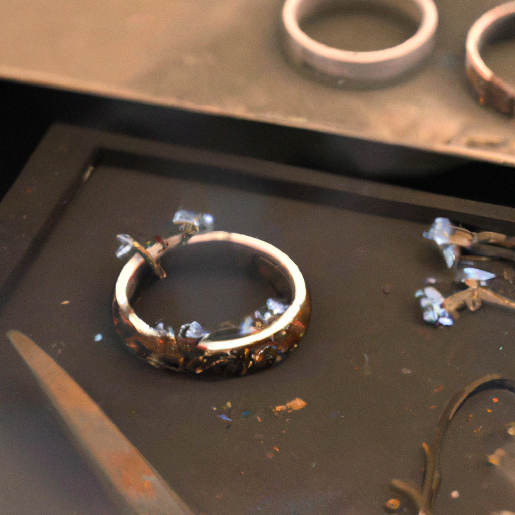 What is the process involved in creating enameling jewelry?