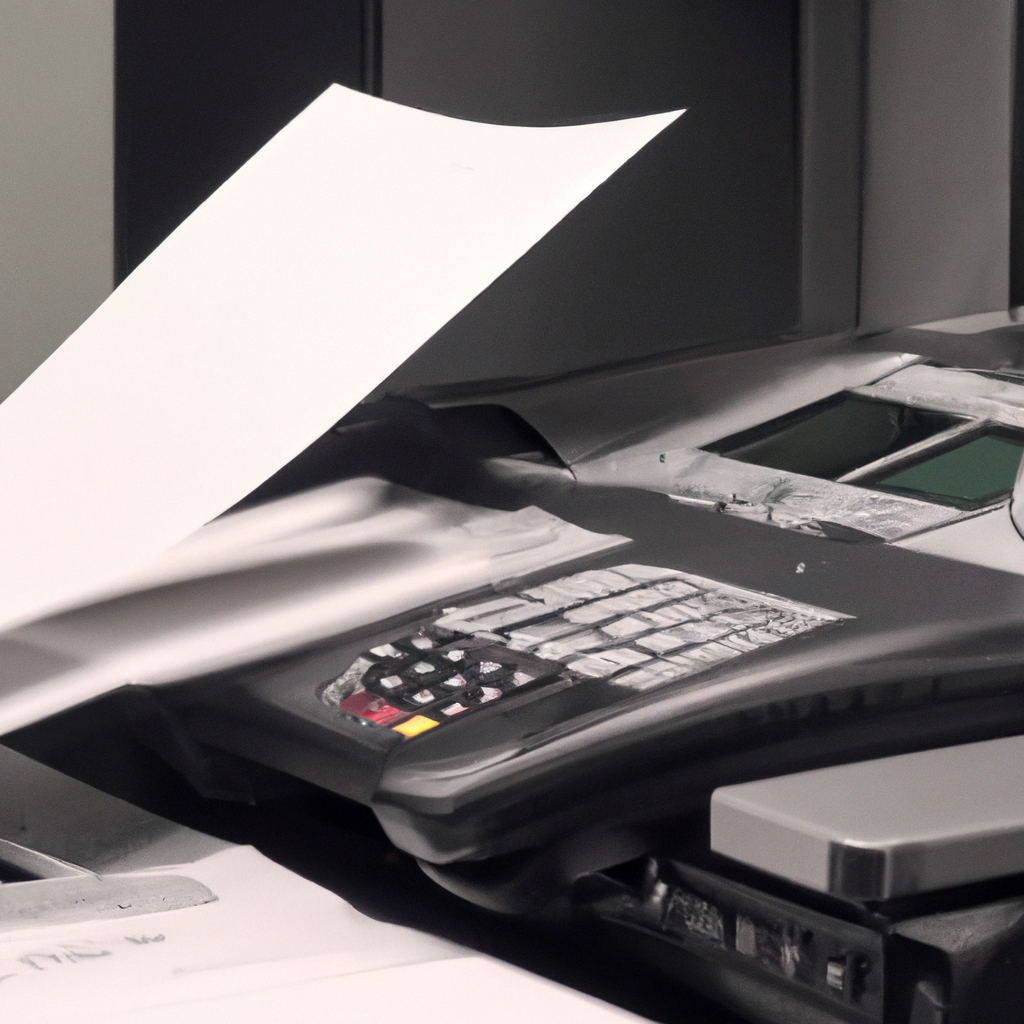 How does a fax machine send and receive documents?