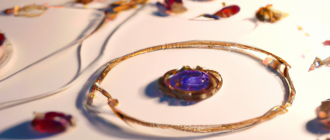 What is the process involved in creating bead embroidery jewelry?