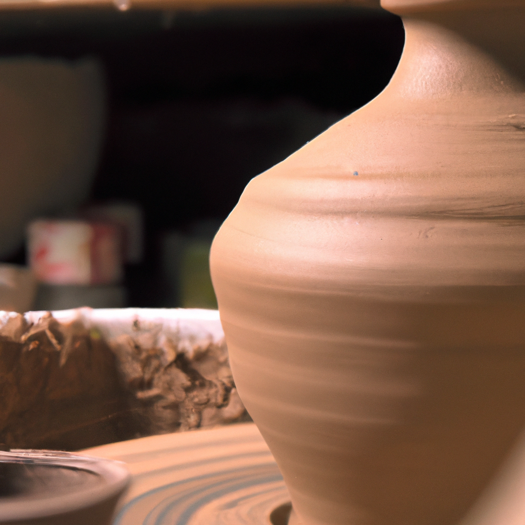 How does the process of making traditional pottery work?