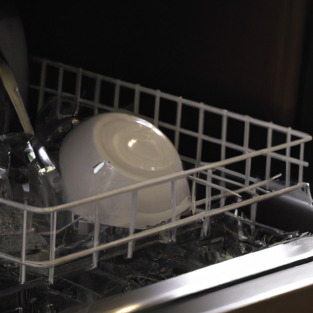 How does a dishwasher clean dishes?