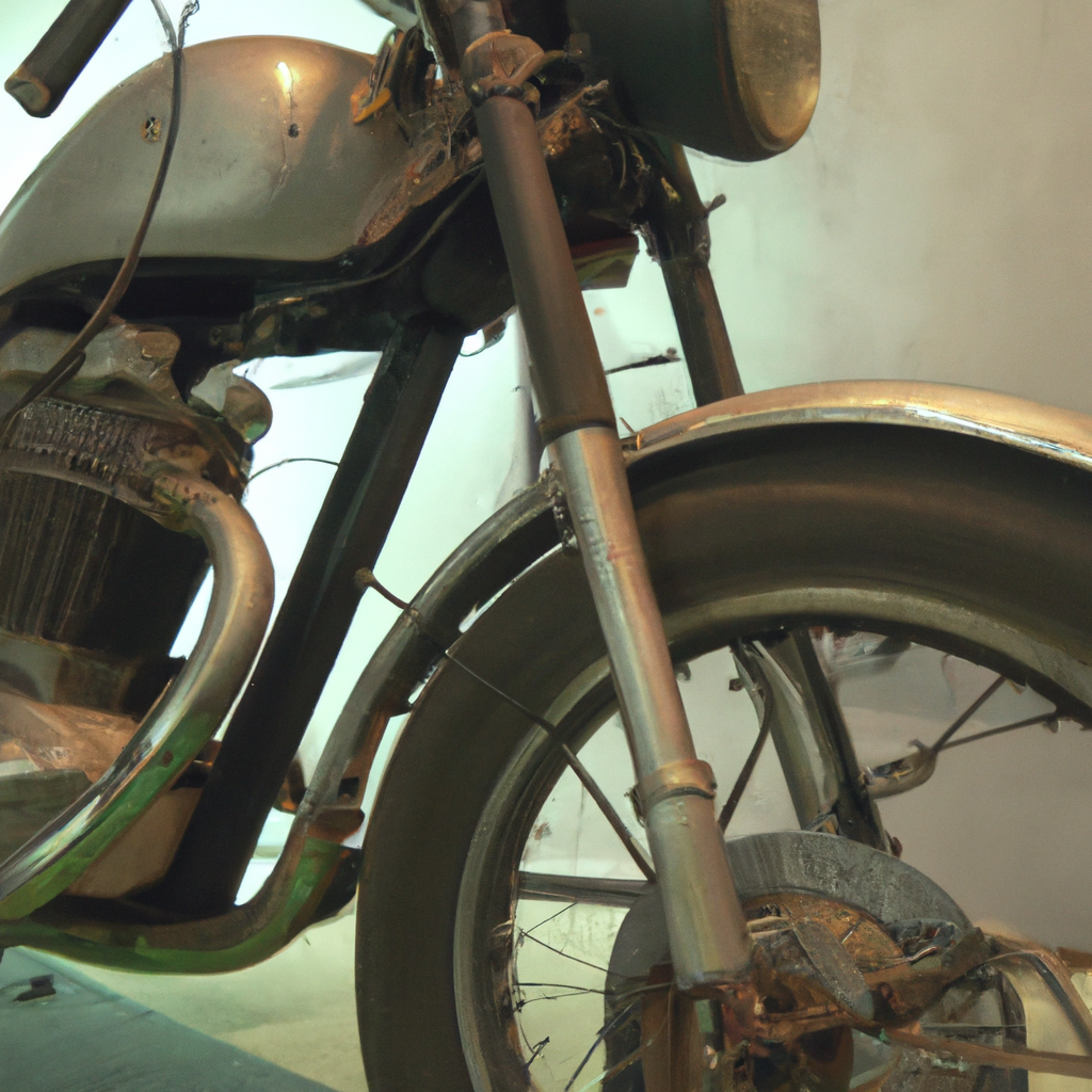 What are the steps to restore a vintage motorcycle?