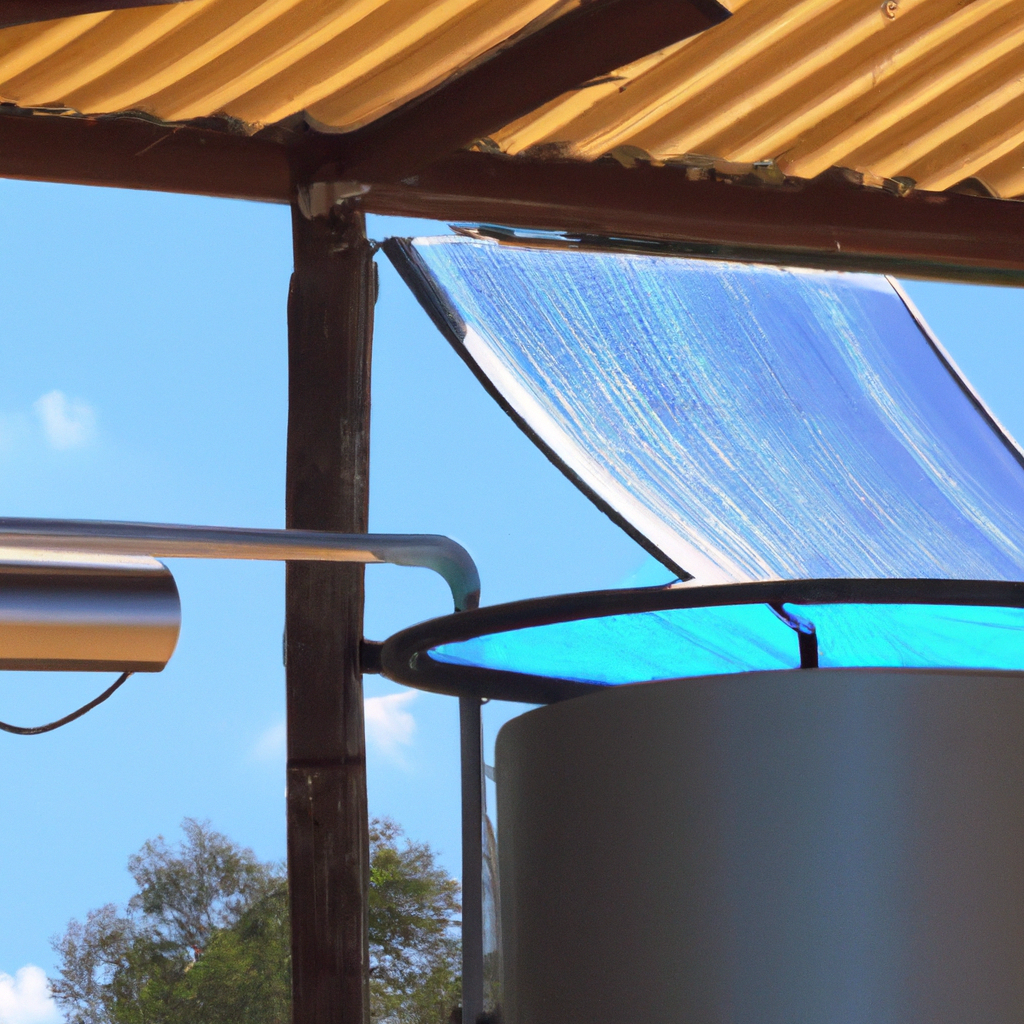 How does a solar water heater work?