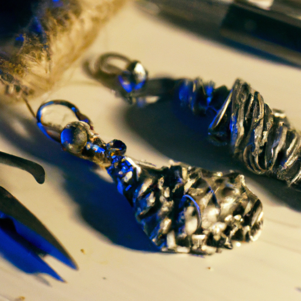 What are the techniques involved in creating repurposed denim jewelry?