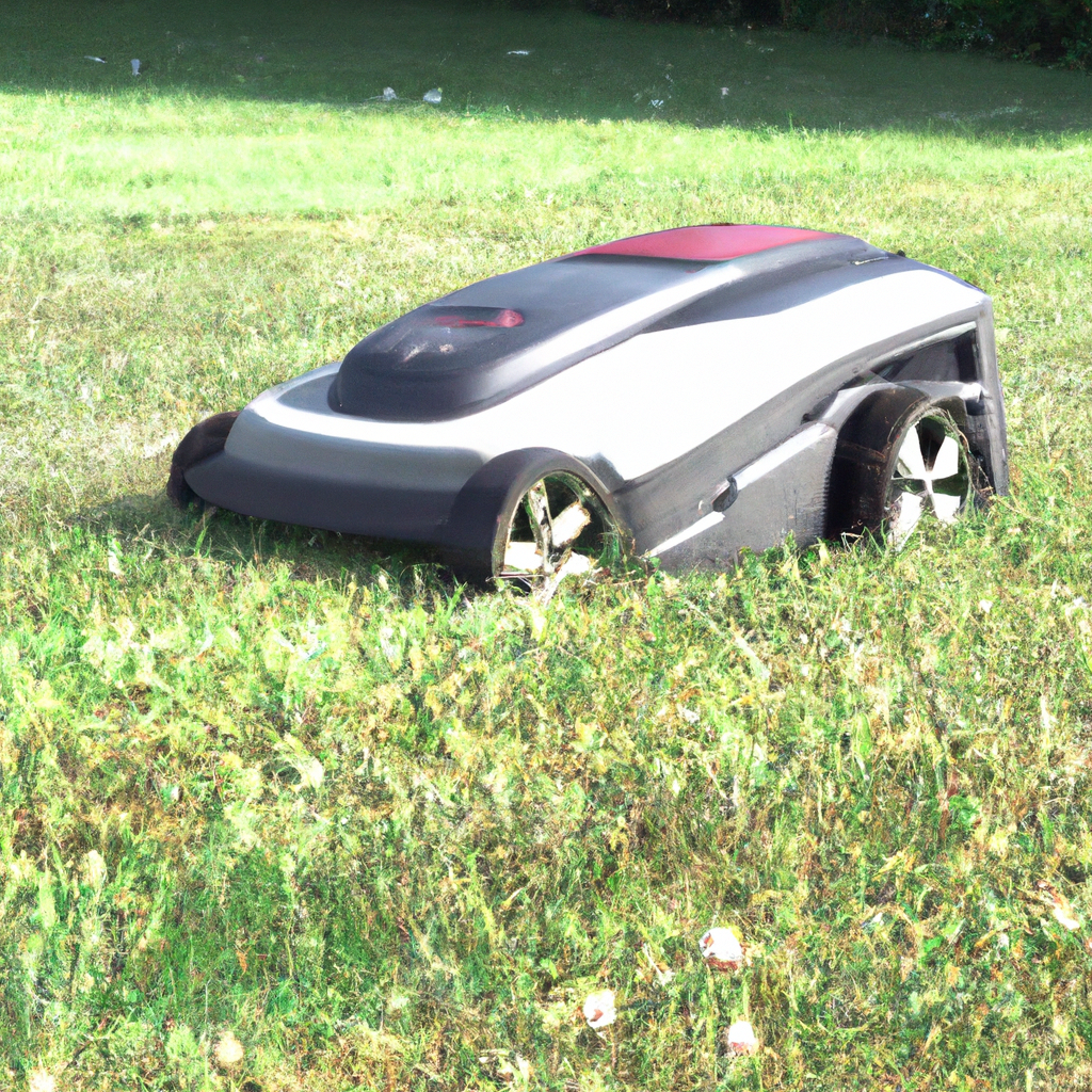 How does a robotic lawnmower work?