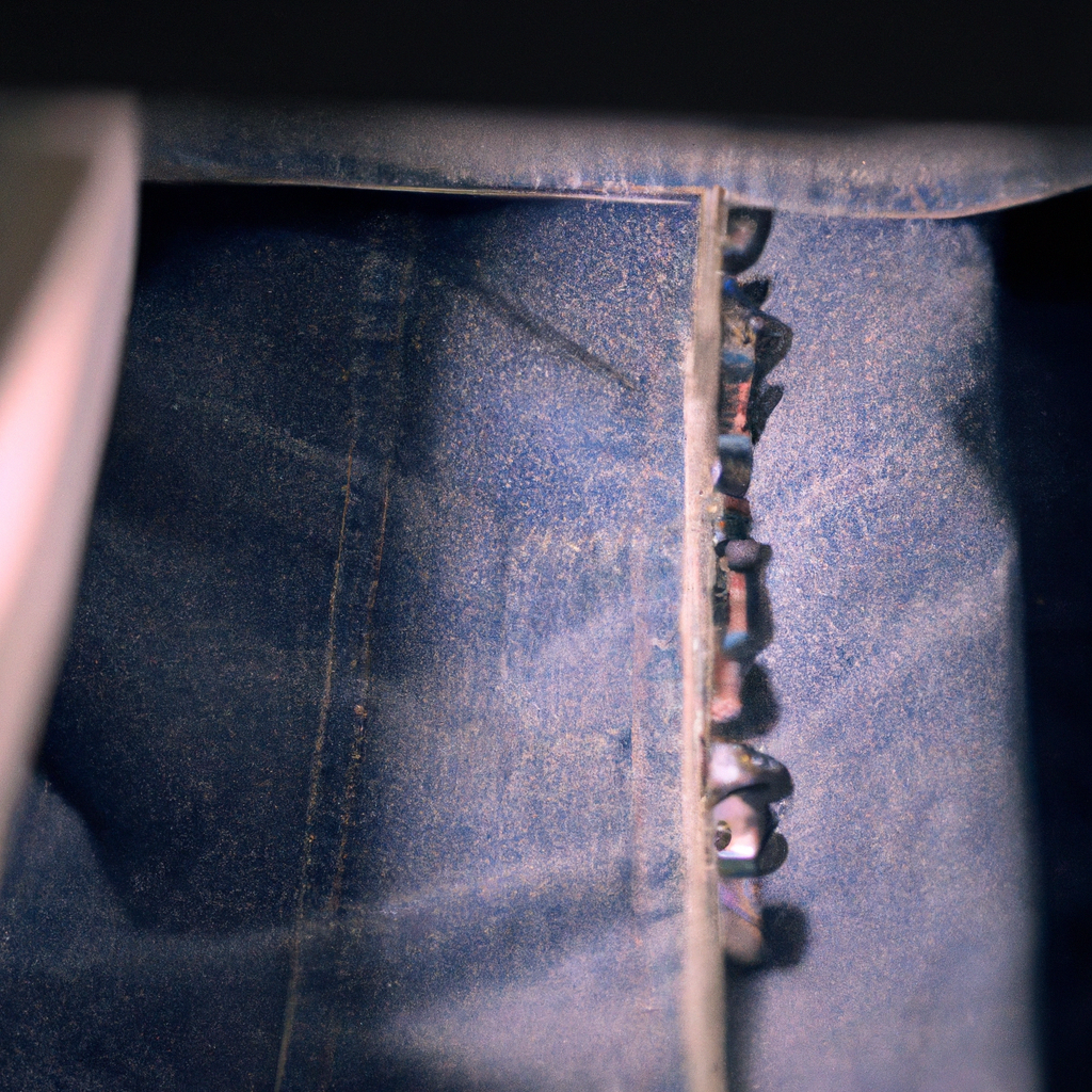 What is the process involved in creating remade denim jeans jewelry?