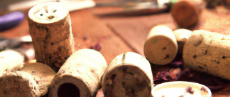 What is the process involved in creating upcycled wine cork jewelry?