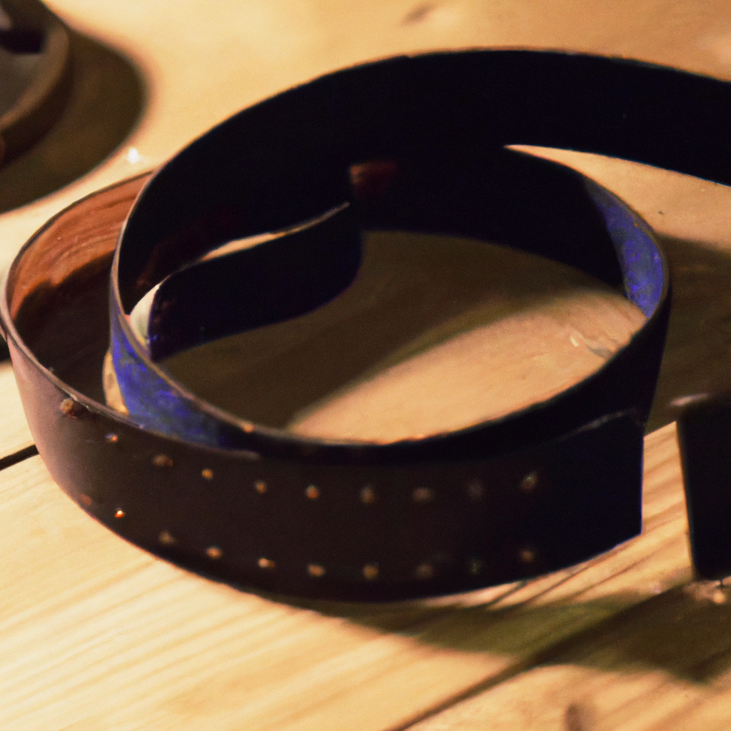 What is the process involved in creating repurposed leather belt jewelry?