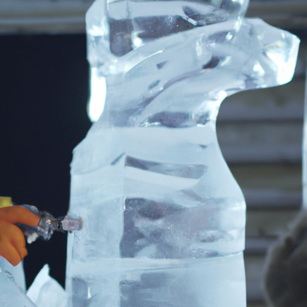 How are ice sculptures made?