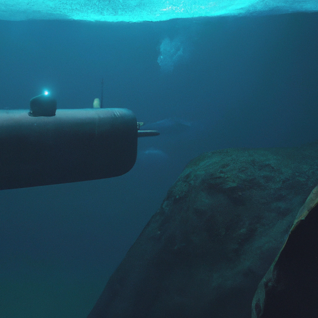 How does a submarine dive and resurface?