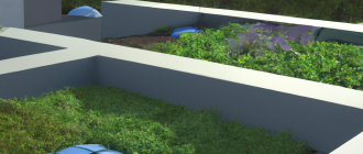How are green roofs beneficial to the environment?