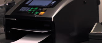 How does a fax machine transmit documents?