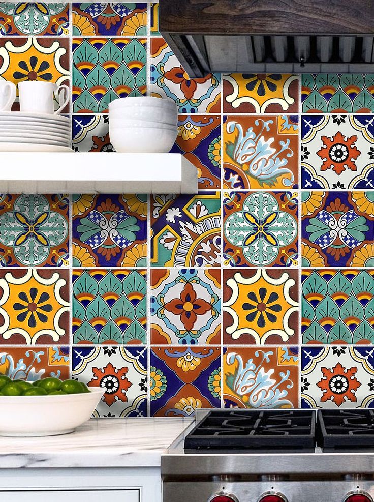 Mexican Kitchen Tile Art