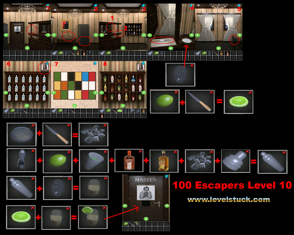 100 Escapers Walkthrough Level 9 and 10