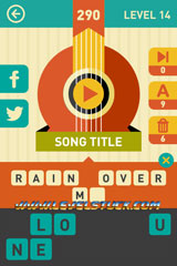 Icon Pop Song Answers and Cheats Level 14 – 15