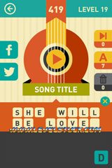 Icon Pop Song Answers Level 18 and 19 / 386 to 433