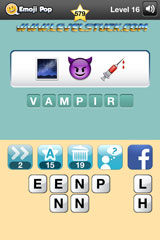 Emoji Pop Answers Level 16 – 17 for Android and iOS