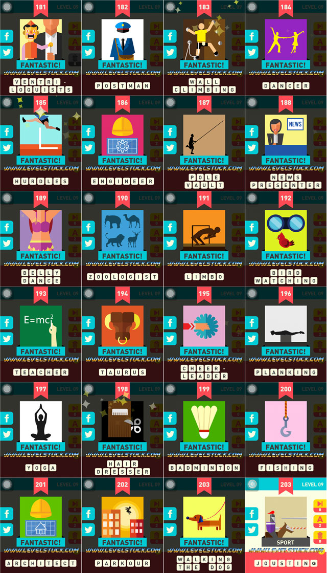 Icon Pop Word Answers Level 5 6 7 8 9 for iPhone Ipad and Ipod