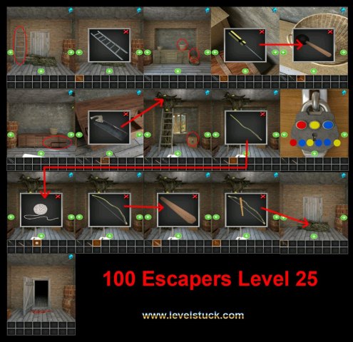 100 Escapers Walkthrough Level 25
