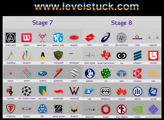 Logo Quiz Answer for Android Full LevelStuck. listofwhat.com. 