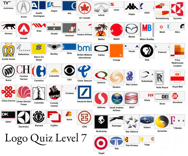 Logo Quiz Answer Level 1 2 3 4 5 6 7 8 9